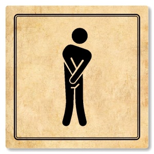 WC muži, 80x80mm, pergamen, Utah